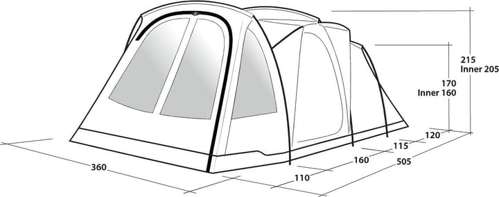 Outwell Springwood 6SG Blue Outwell