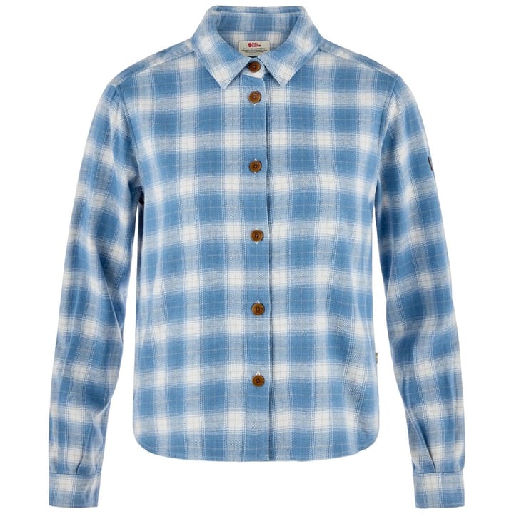 Fjällräven Övik Boxy Flannel Shirt W Eggshell-dawn Blue Fjällräven