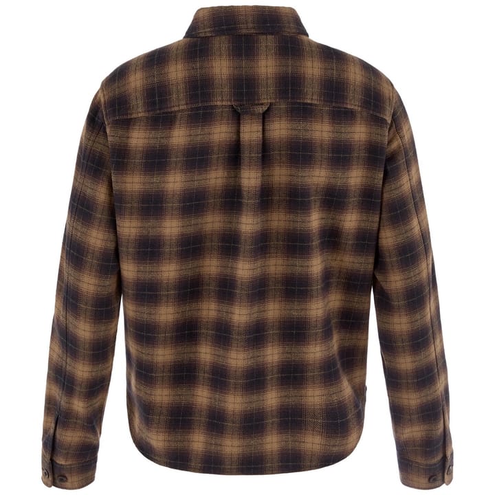 Fjällräven Övik Boxy Flannel Shirt W Black-wood Brown Fjällräven