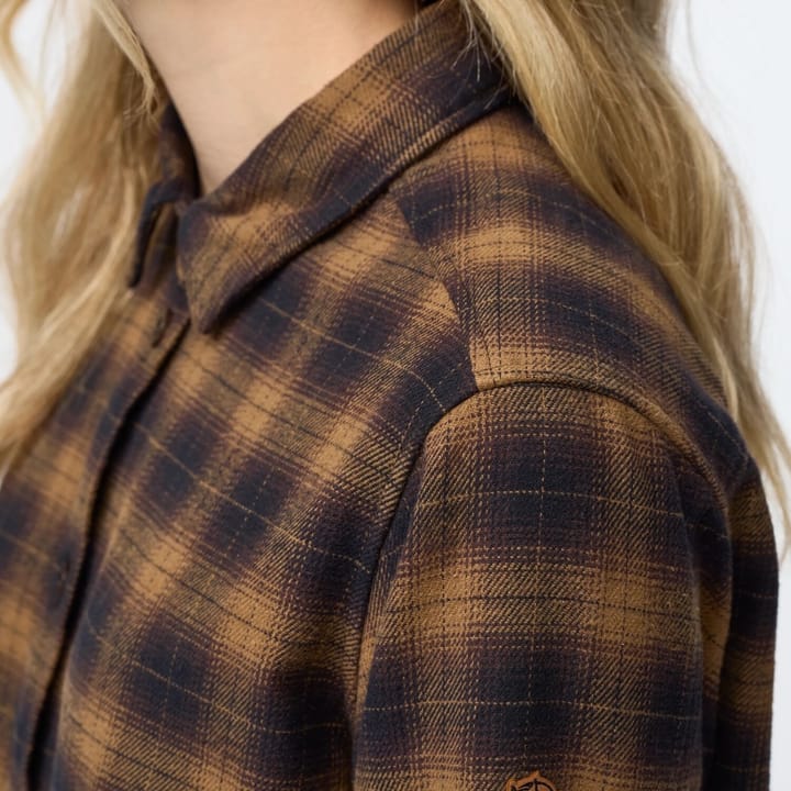 Fjällräven Övik Boxy Flannel Shirt W Eggshell-dawn Blue Fjällräven