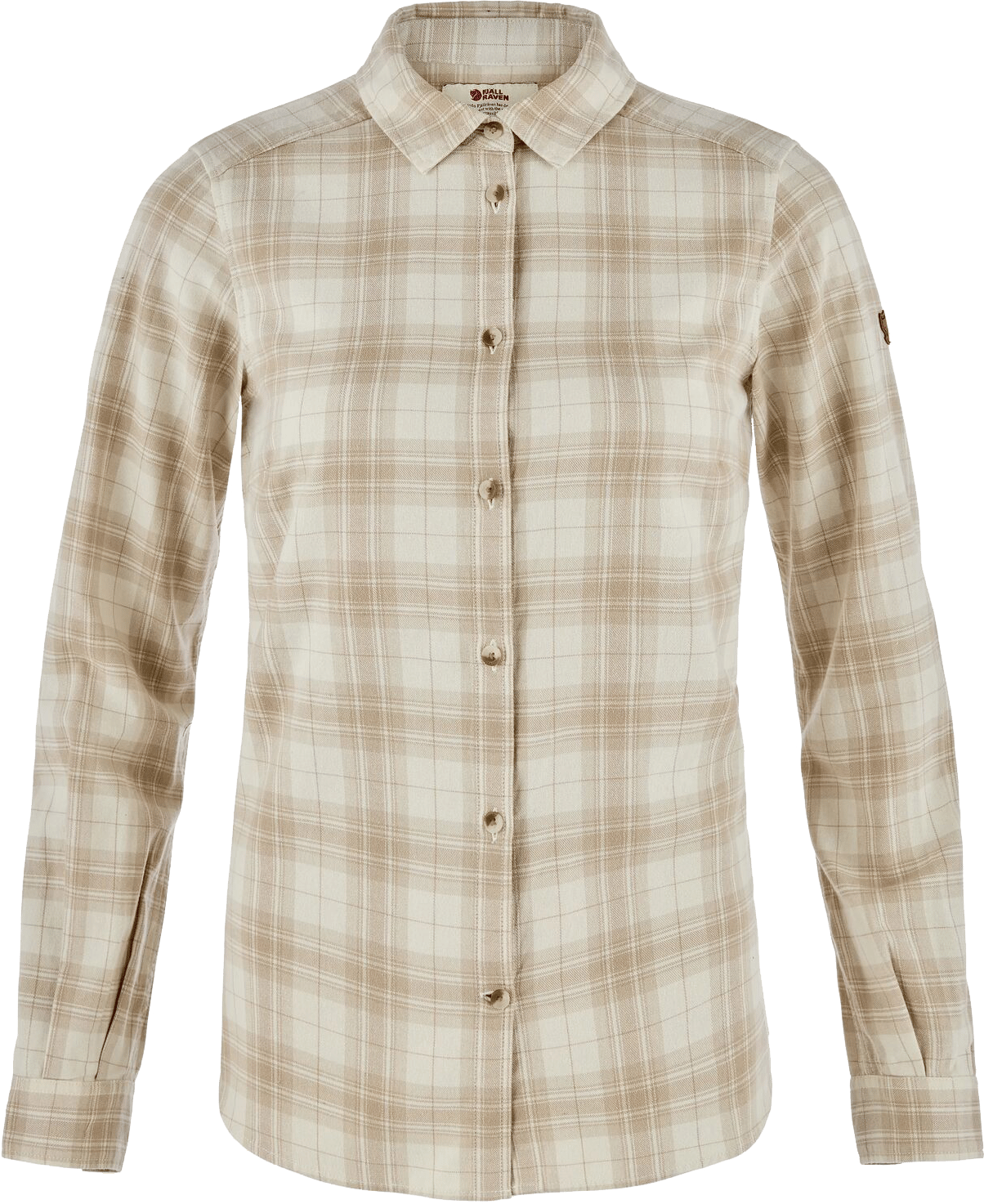 Fjällräven Women's Övik Classic Flannel Shirt Chalk White/Fossil