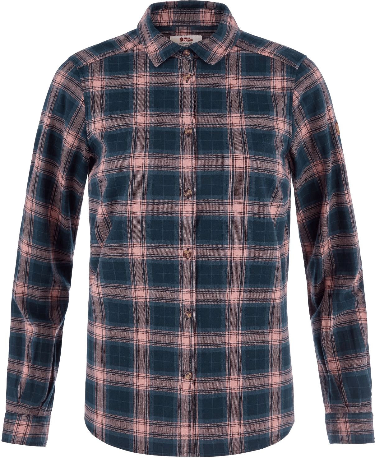 Fjällräven Women's Övik Classic Flannel Shirt Dark Navy/Dusty Rose