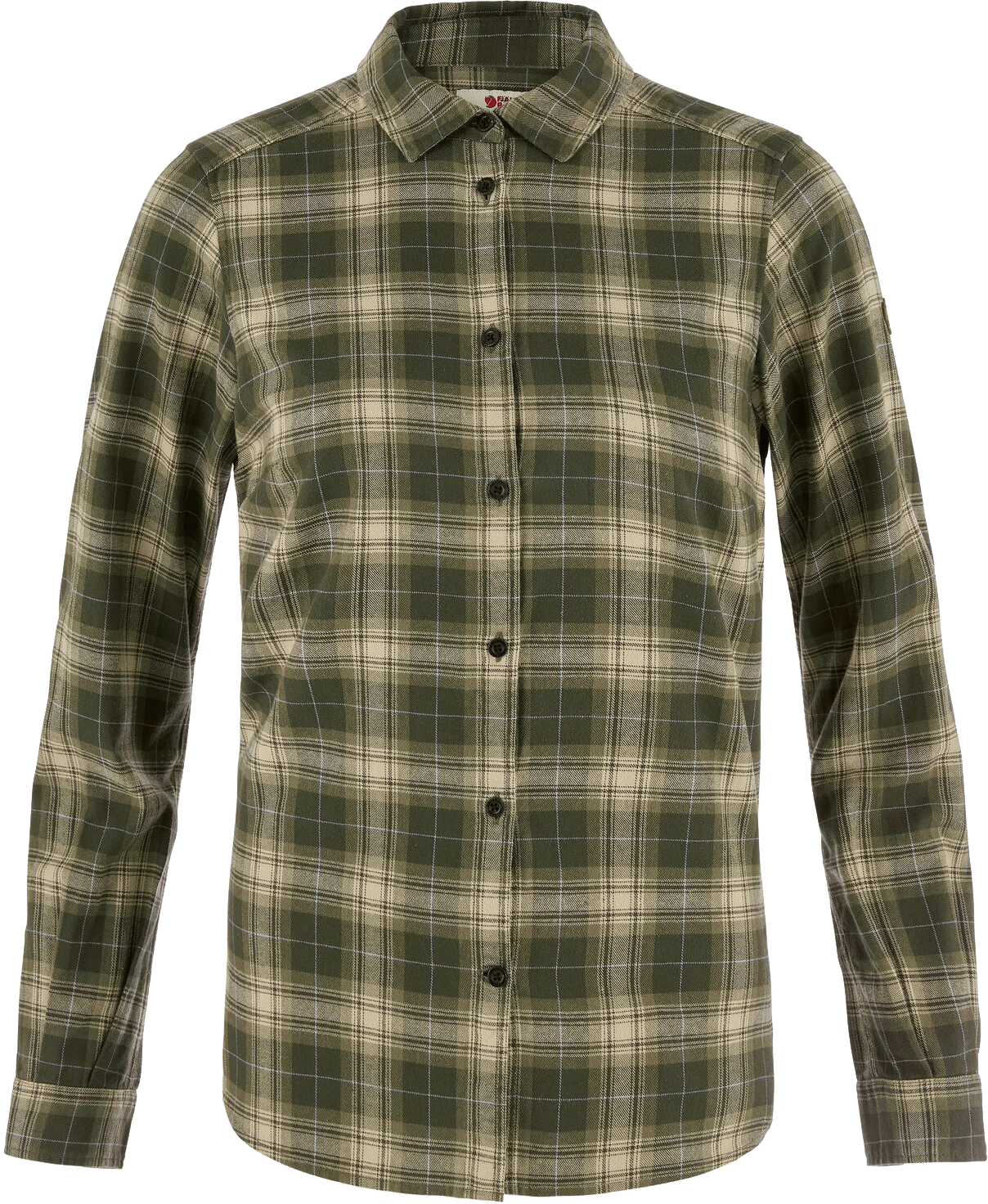 Fjällräven Women's Övik Classic Flannel Shirt Deep Forest/Fossil