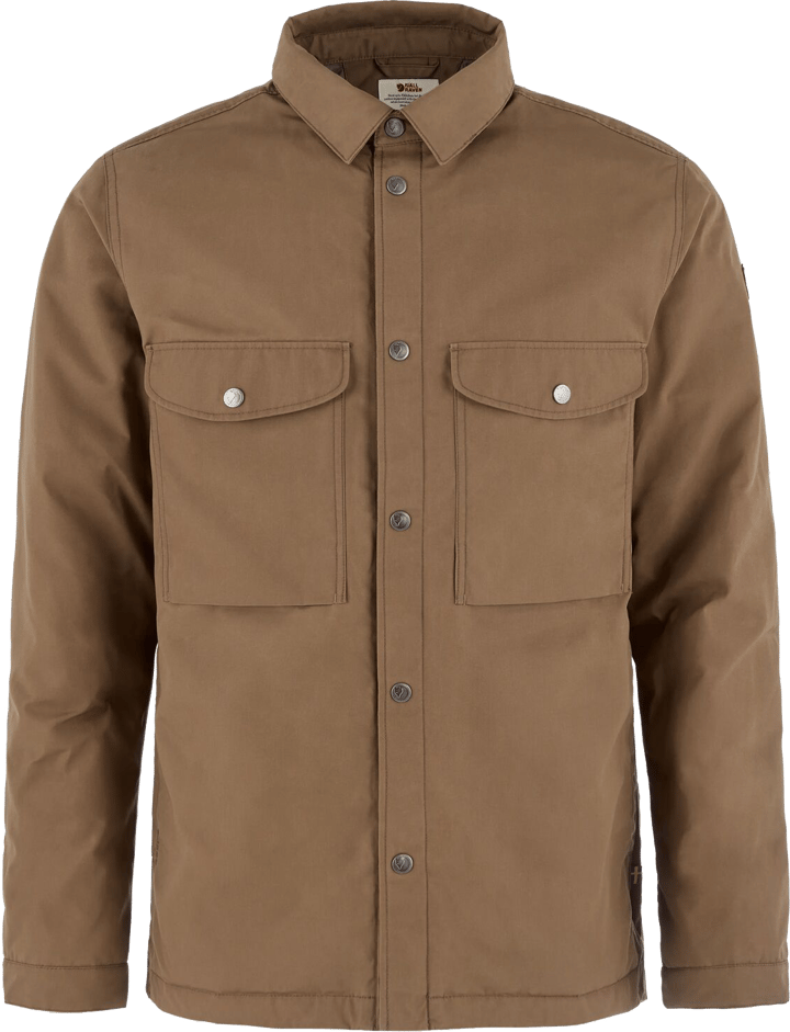 Fjällräven Men's Övik Down Shirt Jacket Wood Brown Fjällräven