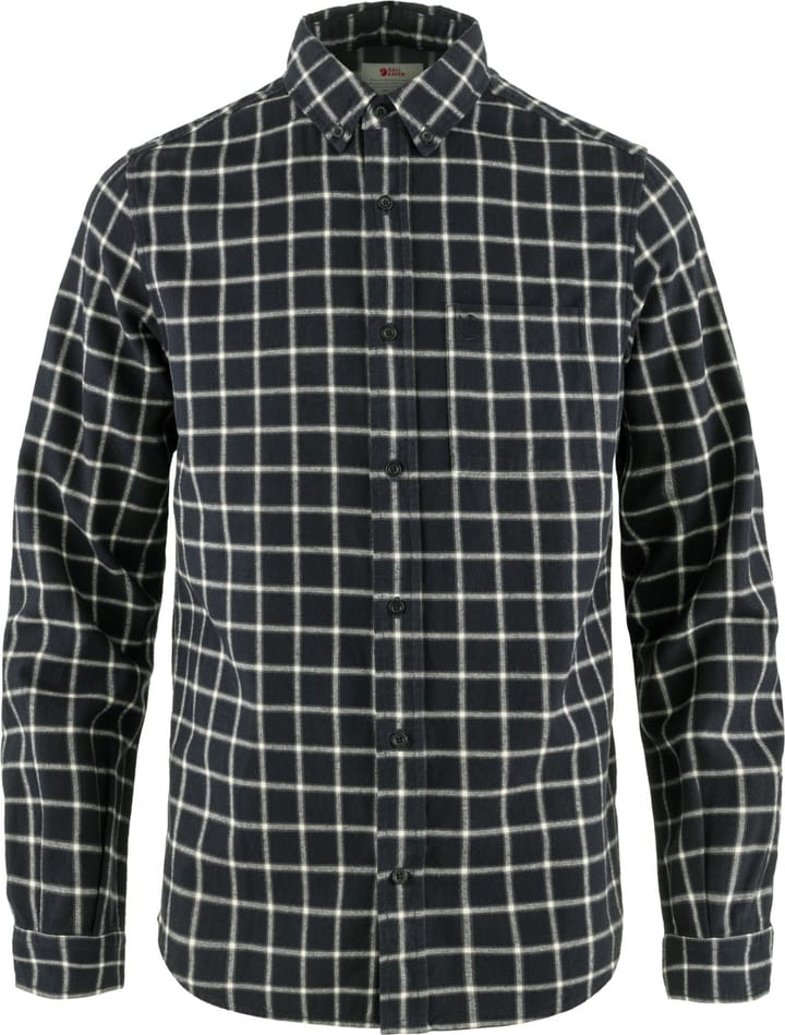 Fjällräven Men's Övik Flannel Shirt Dark Navy-Chalk White Fjällräven