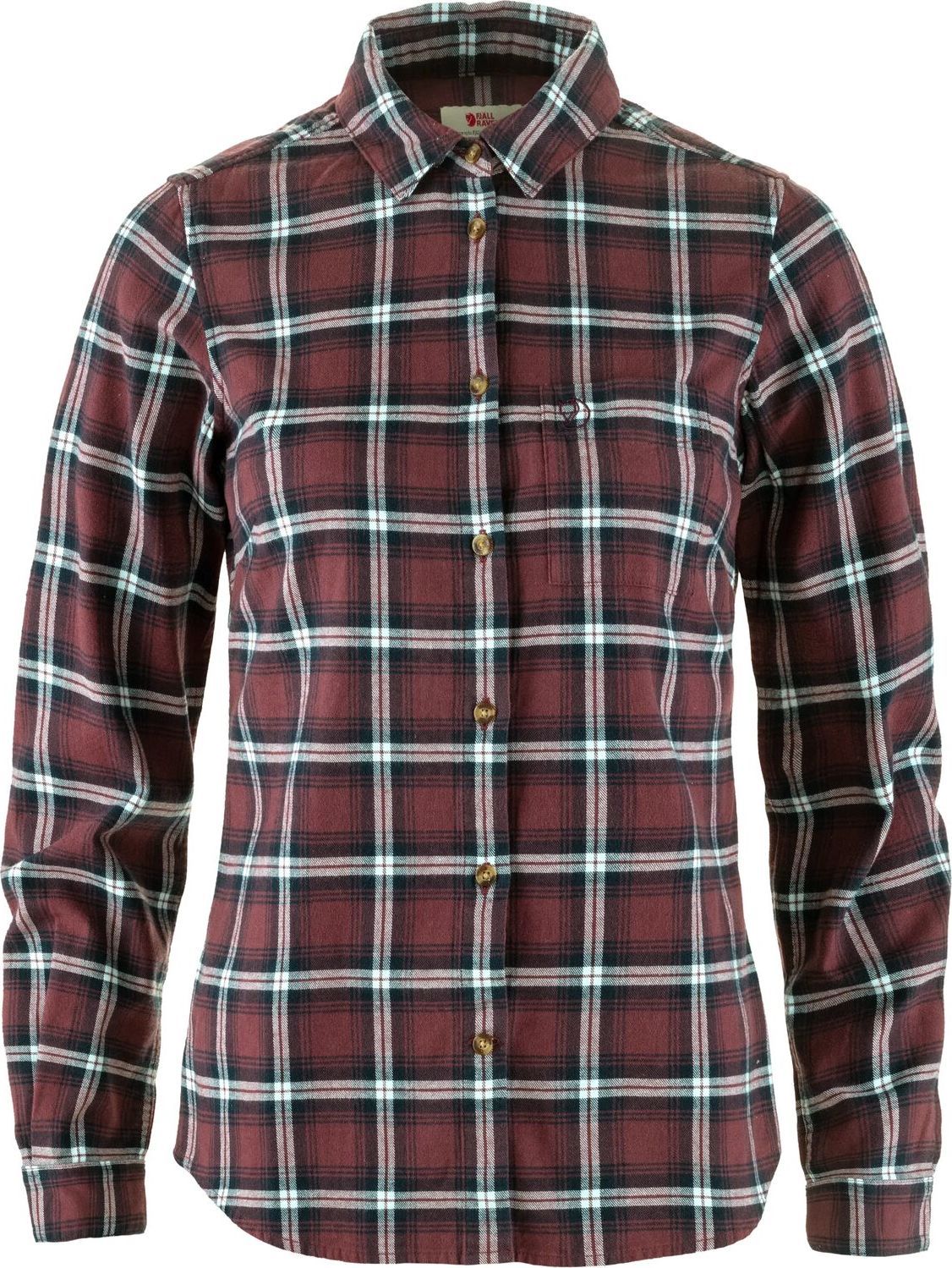 Fjällräven Women's Övik Flannel Shirt Port-breeze Blue