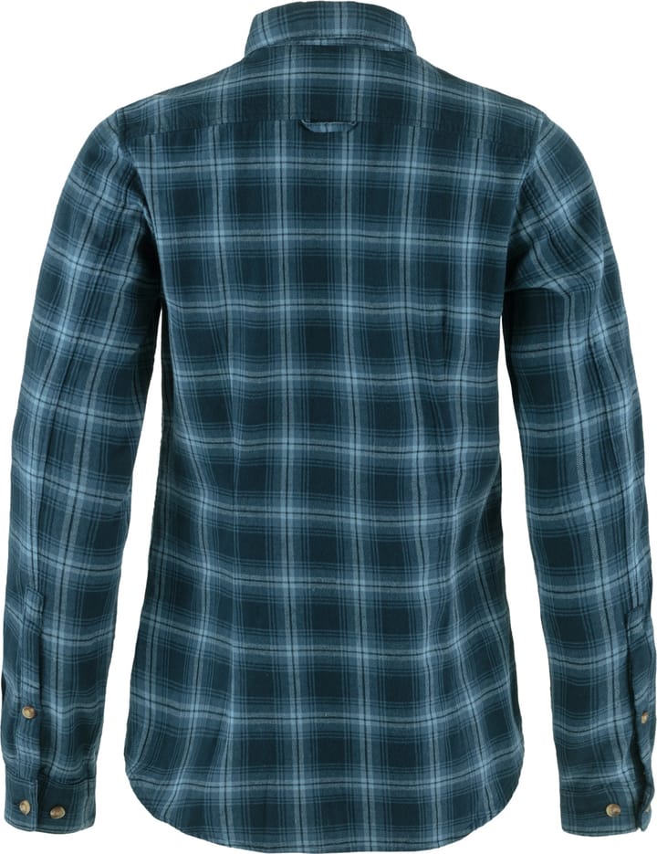 Fjällräven Women's Övik Flannel Shirt Dark Navy-Indigo Blue Fjällräven