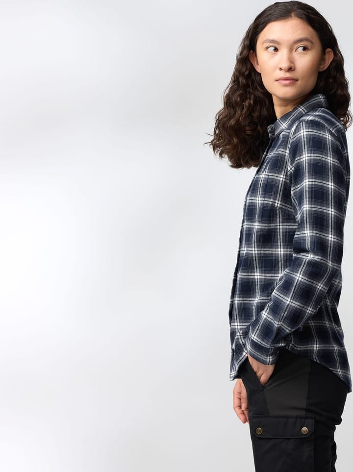 Fjällräven Women's Övik Flannel Shirt Port-breeze Blue Fjällräven