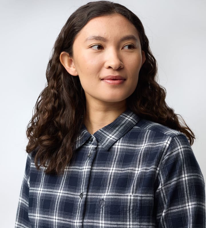 Fjällräven Women's Övik Flannel Shirt Port-breeze Blue Fjällräven