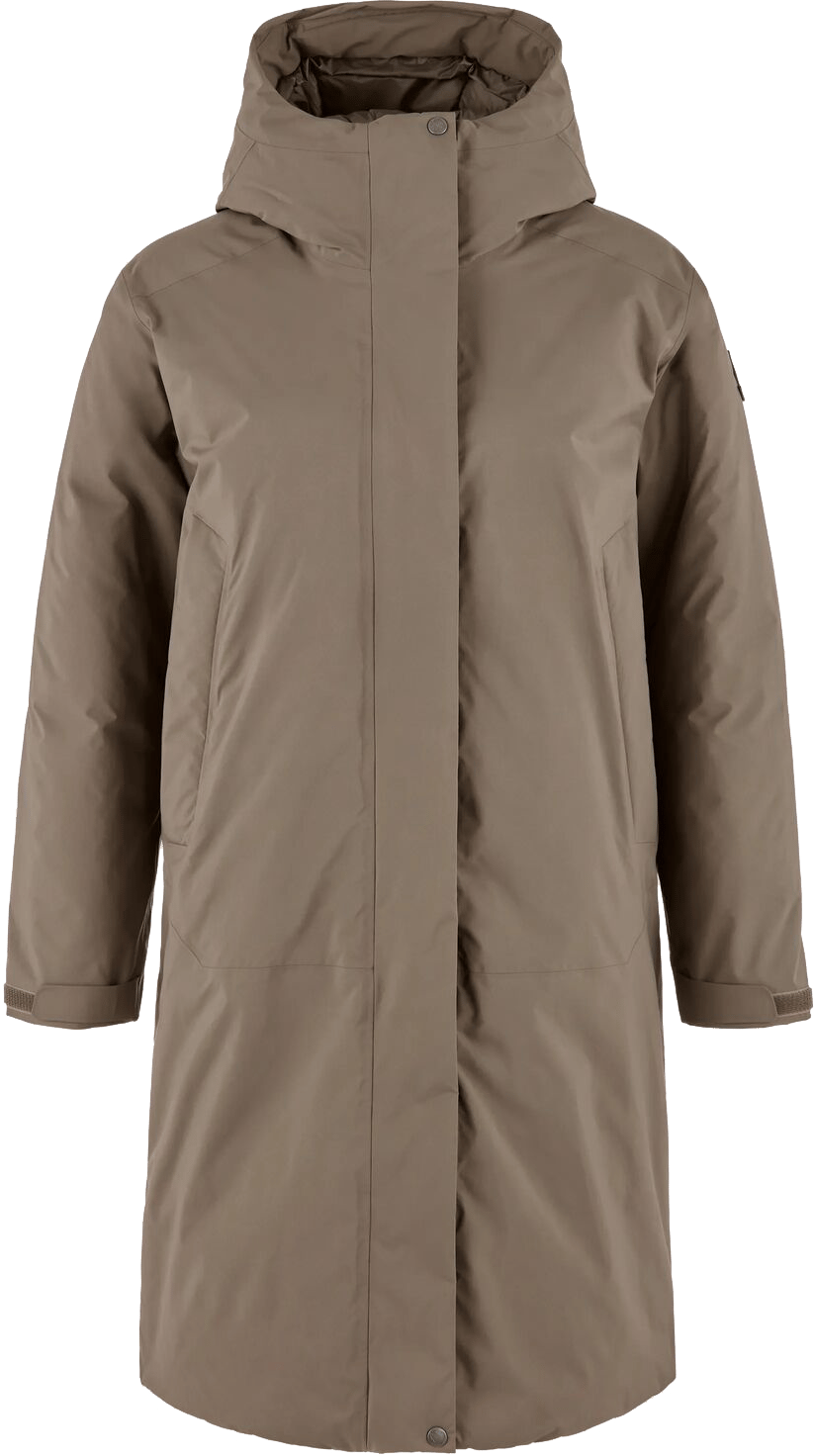 Fjällräven Women's Övik GORE-TEX Padded Parka Suede Brown
