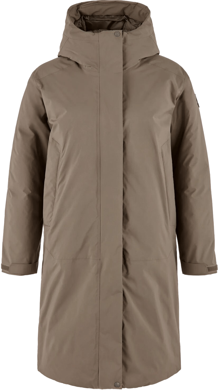 Fjällräven Women's Övik GORE-TEX Padded Parka Suede Brown Fjällräven