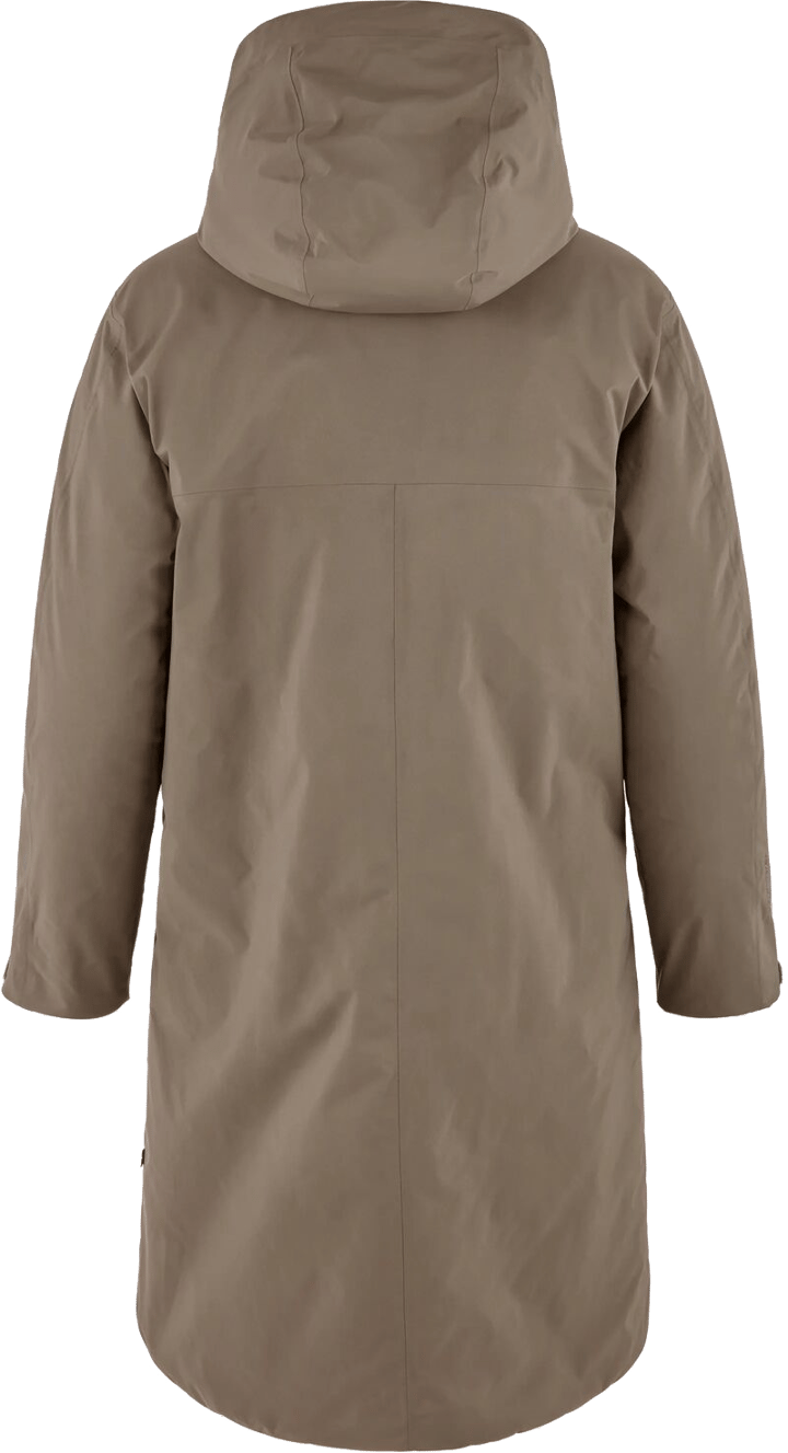 Fjällräven Women's Övik GORE-TEX Padded Parka Suede Brown Fjällräven
