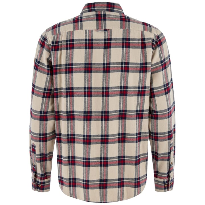 Fjällräven Men's Övik Heavy Flannel Shirt Light Fossil-deep Red Fjällräven