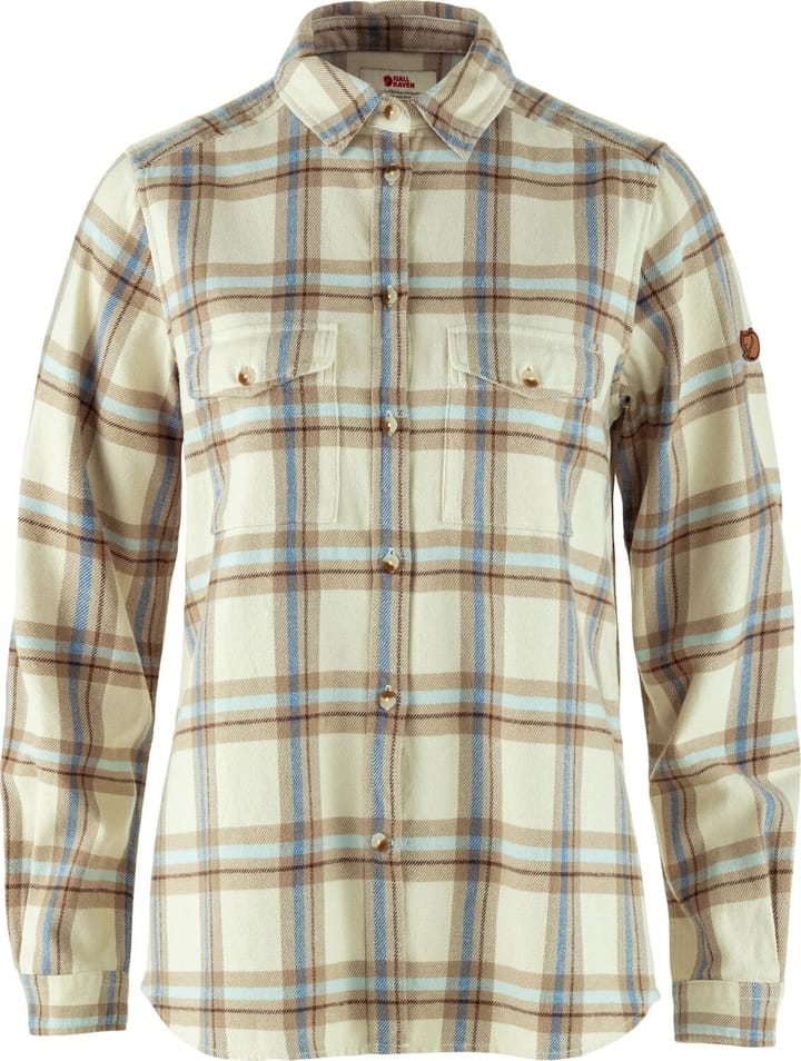 Fjällräven Women's Övik Heavy Flannel Shirt Chalk White-fossil Fjällräven