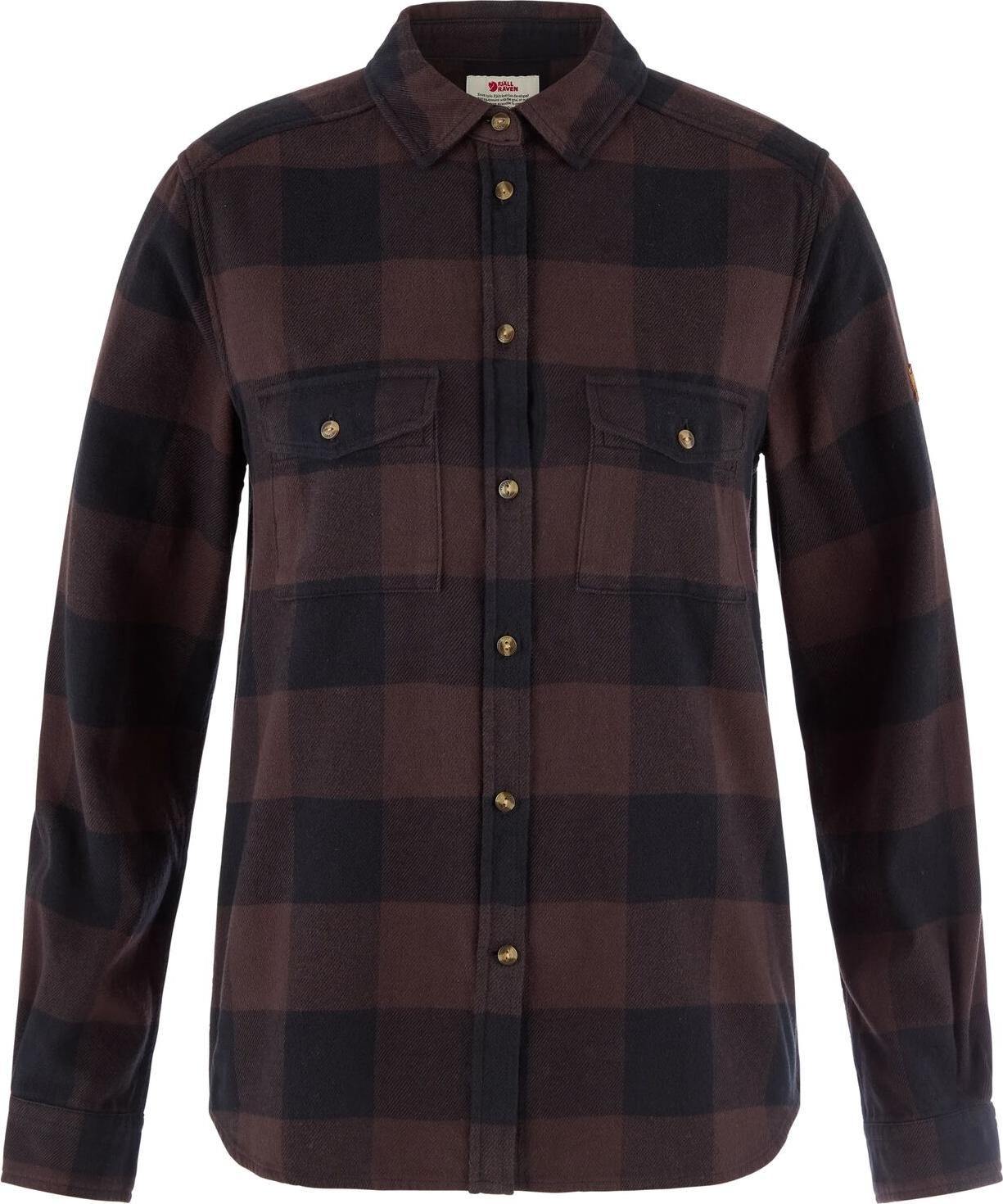 Fjällräven Övik Heavy Flannel Shirt W Black Oak-black
