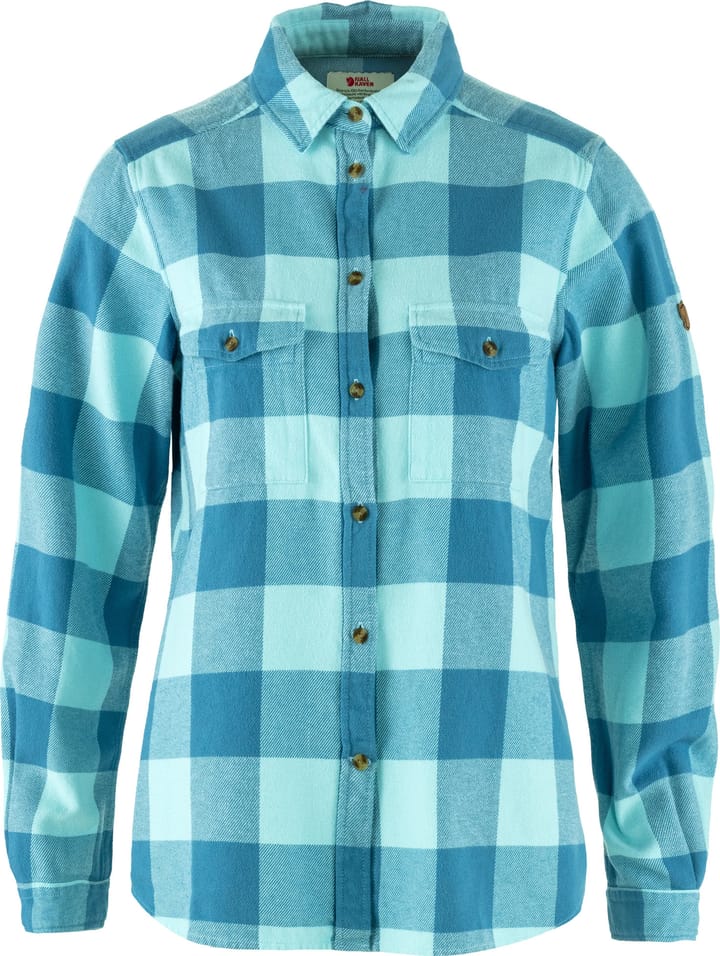 Fjällräven Women's Övik Heavy Flannel Shirt Dawn Blue-breeze Blue Fjällräven