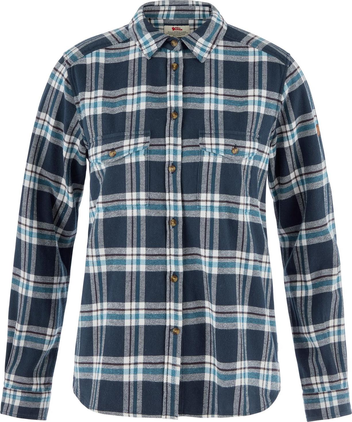 Fjällräven Övik Heavy Flannel Shirt W Navy-eggshell