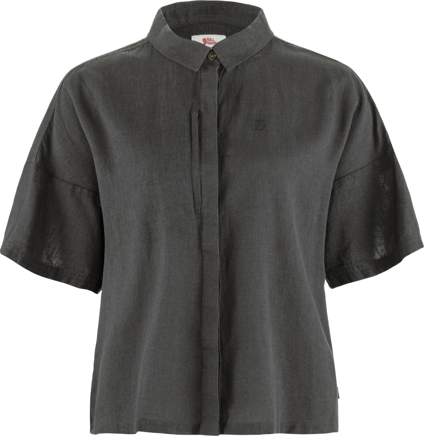 Fjällräven Övik Hemp Camp Shirt Ss W Dark Grey