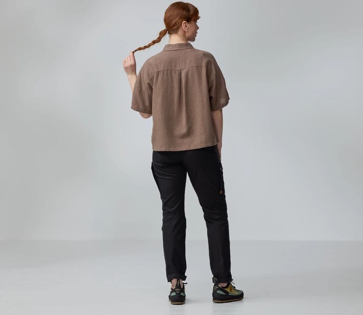 Fjällräven Övik Hemp Camp Shirt Ss W Dark Grey Fjällräven