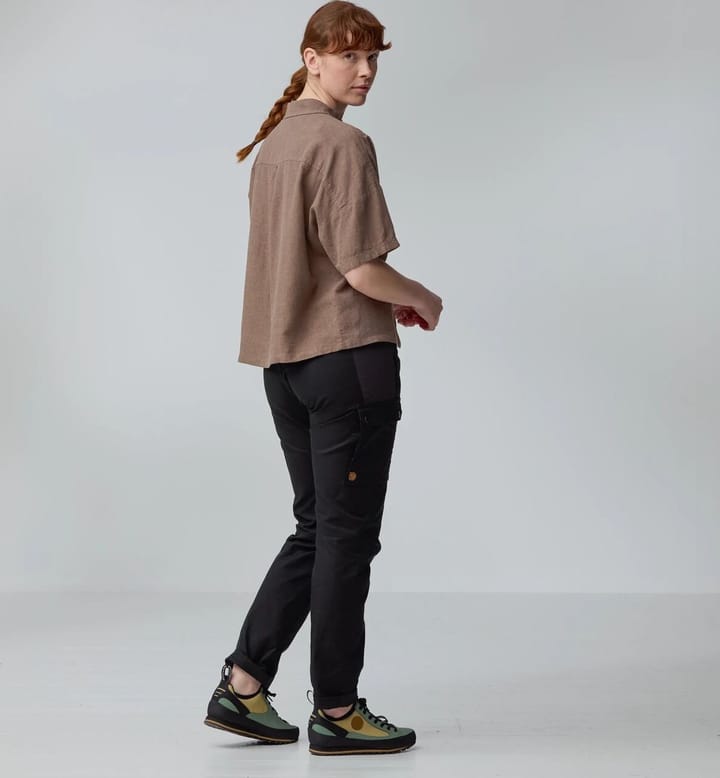 Fjällräven Övik Hemp Camp Shirt Ss W Dark Grey Fjällräven