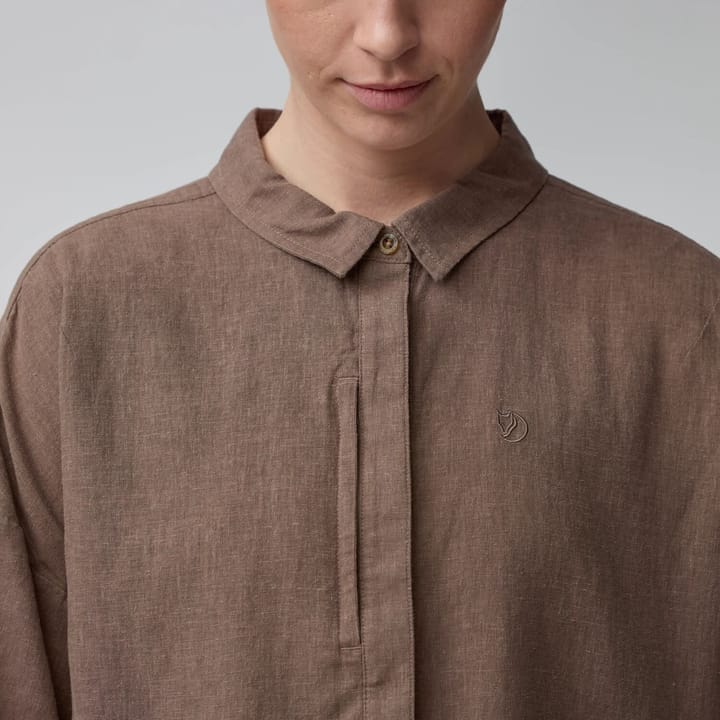 Fjällräven Övik Hemp Camp Shirt Ss W Dark Grey Fjällräven