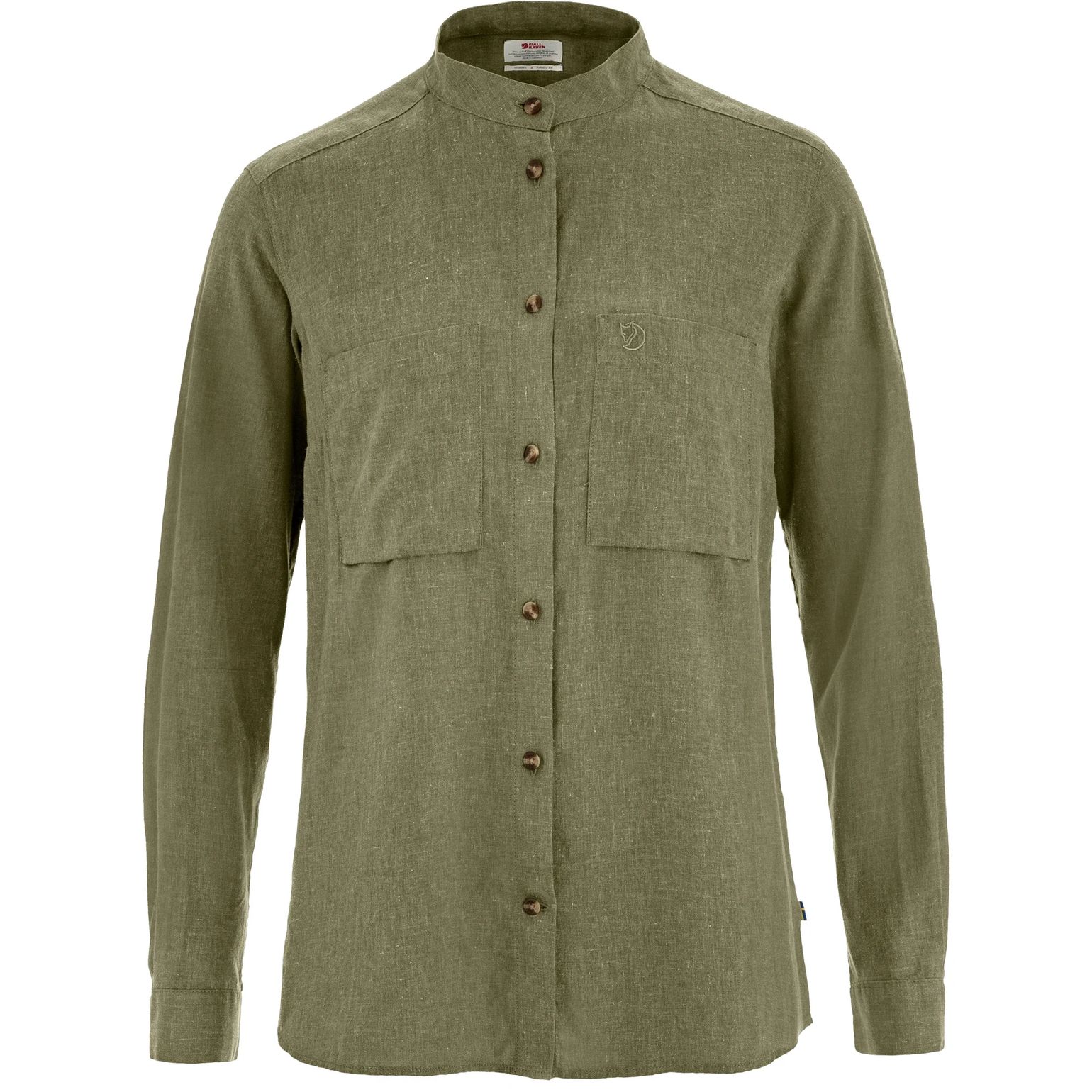 Fjällräven Women's Övik Hemp Shirt Long Sleeve Green