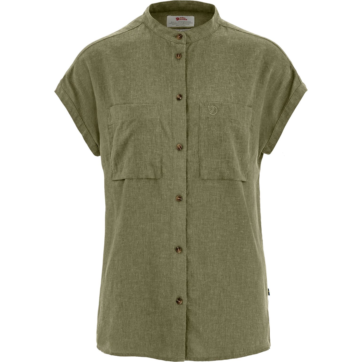 Fjällräven Women's Övik Hemp Shirt Short Sleeve Green