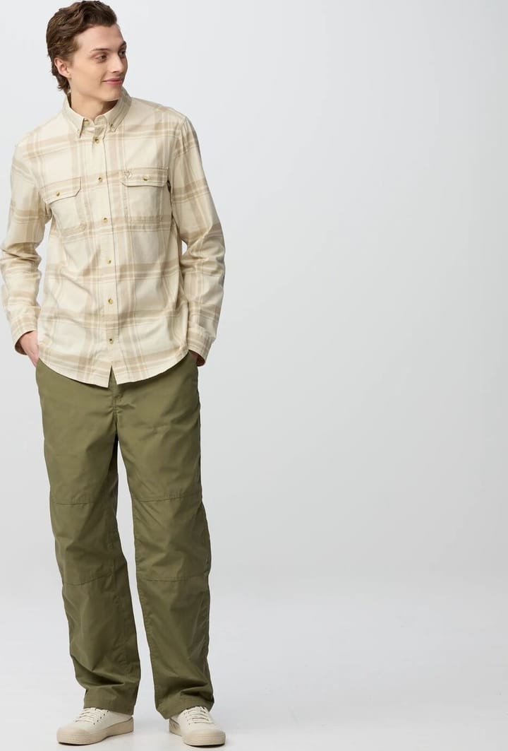 Fjällräven Övik Lite Flannel Shirt M Chalk White-fossil Fjällräven