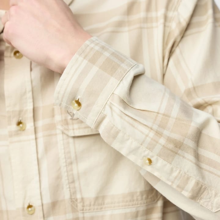 Fjällräven Övik Lite Flannel Shirt M Chalk White-fossil Fjällräven