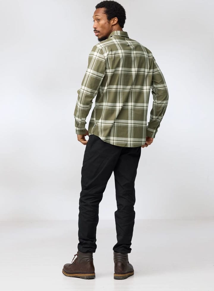 Fjällräven Övik Lite Flannel Shirt M Dark Navy-chalk White Fjällräven