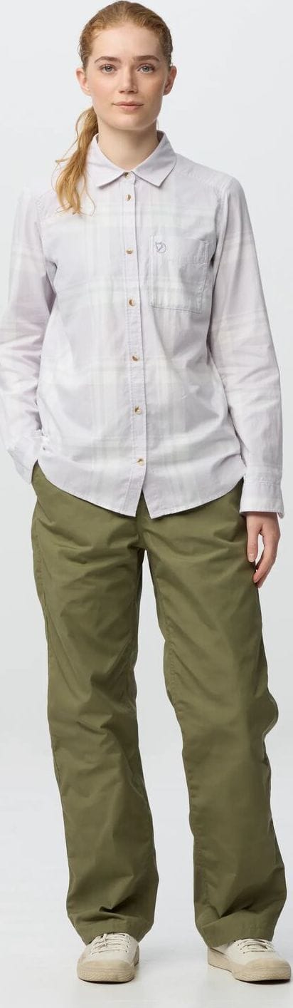 Fjällräven Women's Övik Lite Flannel Shirt Misty Green-eggshell Fjällräven