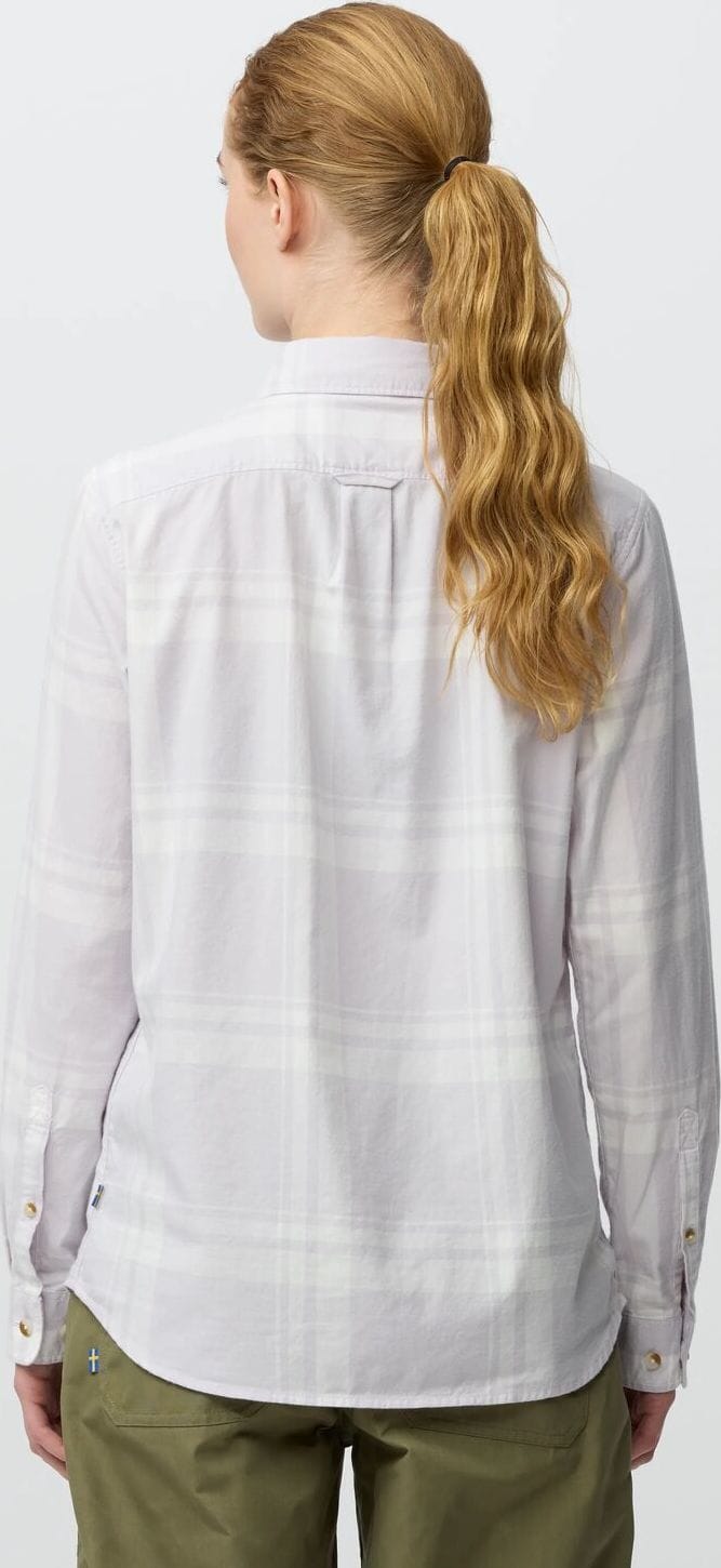 Fjällräven Women's Övik Lite Flannel Shirt Lavender Mist-eggshell Fjällräven