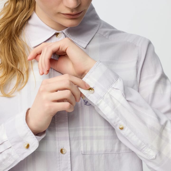 Fjällräven Women's Övik Lite Flannel Shirt Lavender Mist-eggshell Fjällräven