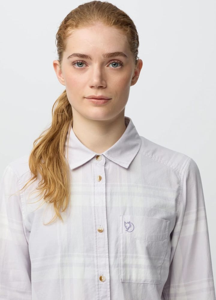 Fjällräven Women's Övik Lite Flannel Shirt Misty Green-eggshell Fjällräven