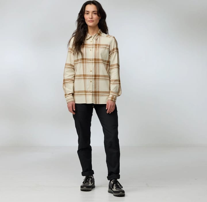 Fjällräven Women's Övik Lite Flannel Shirt Misty Green-eggshell Fjällräven