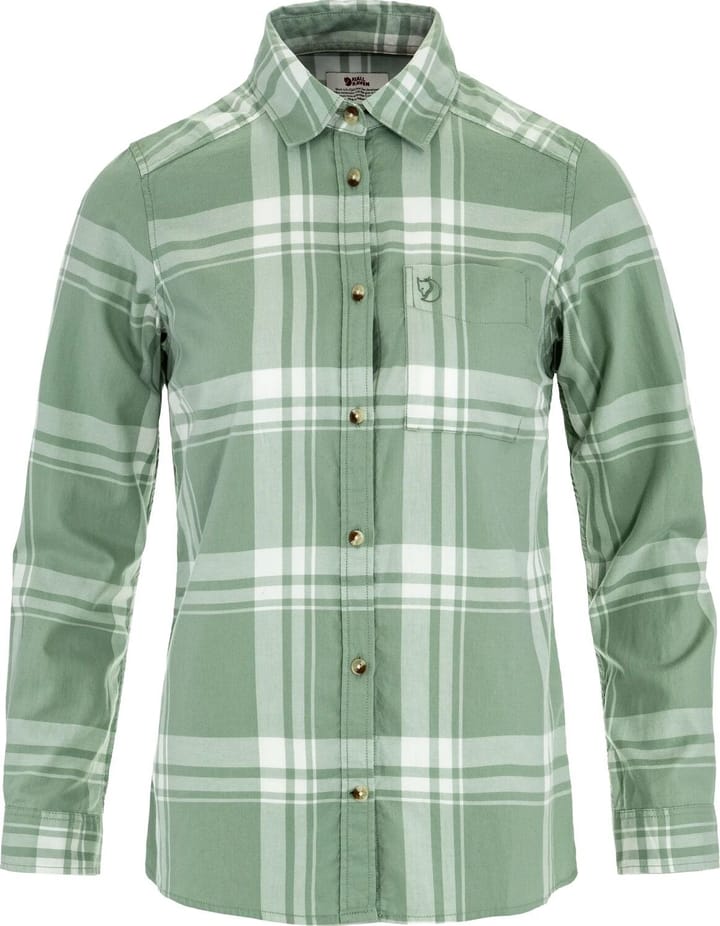 Fjällräven Women's Övik Lite Flannel Shirt Misty Green-eggshell Fjällräven