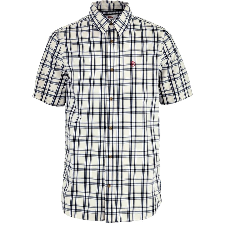 Fjällräven Men's Övik Lite Shirt Short Sleeve Chalk White-dark Navy Fjällräven