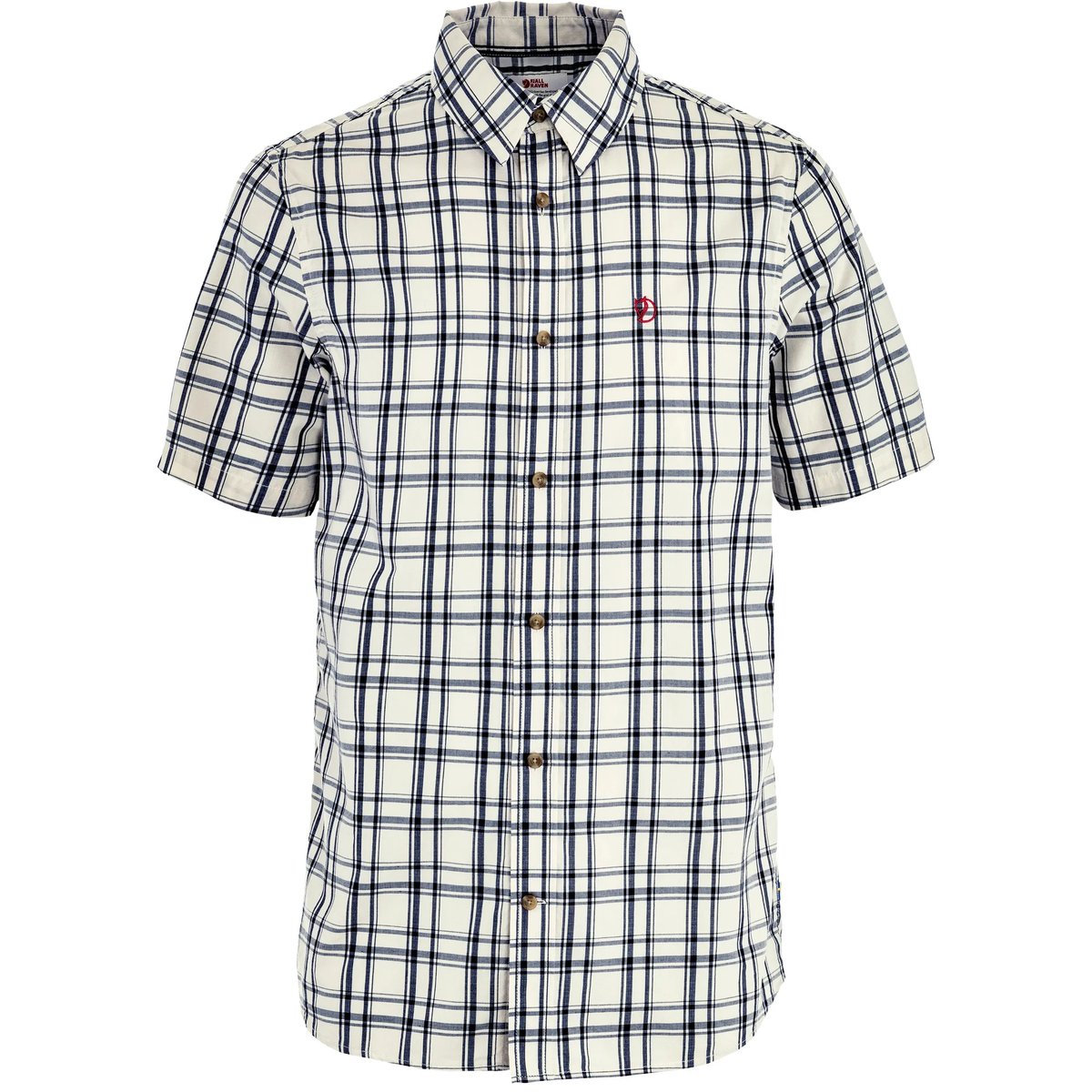 Fjällräven Men's Övik Lite Shirt Short Sleeve Chalk White-dark Navy