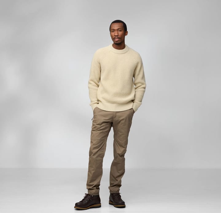 Fjällräven Men's Övik Waffle Knit Grey Fjällräven Fjällräven Men's Övik Waffle Knit Grey Fjällräven