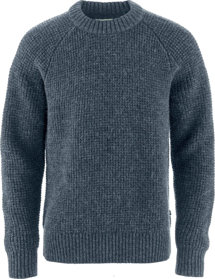 Fjällräven Men's Övik Waffle Knit Navy Fjällräven