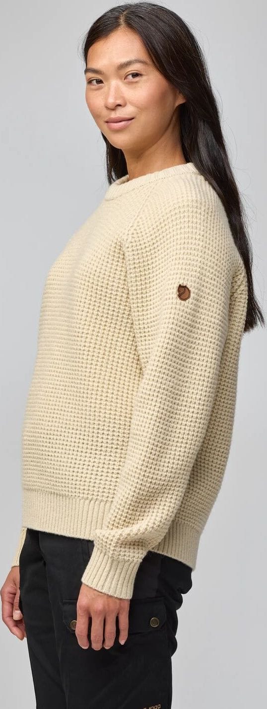 Fjällräven Women's Övik Waffle Knit Light Beige Fjällräven