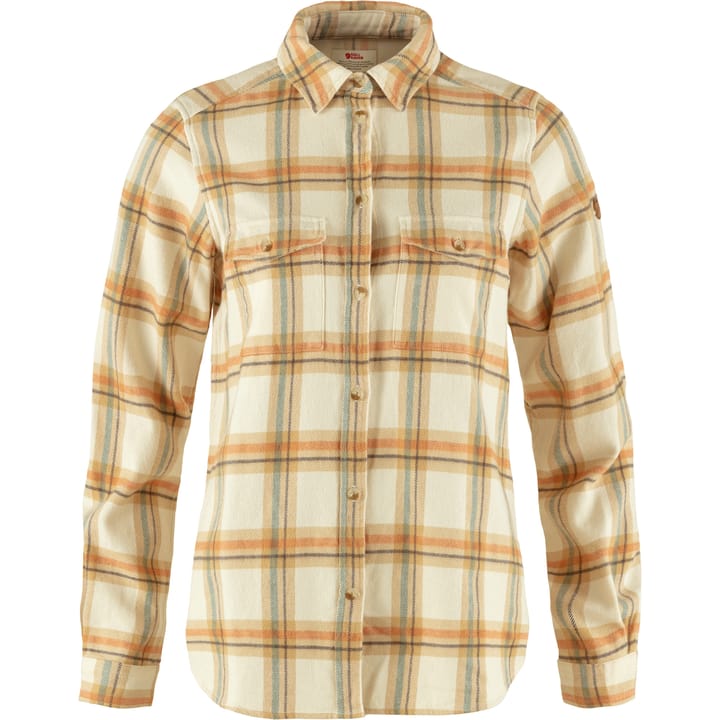 Fjällräven Övik Heavy Flannel Shirt W Chalk White-Dune Beige Fjällräven
