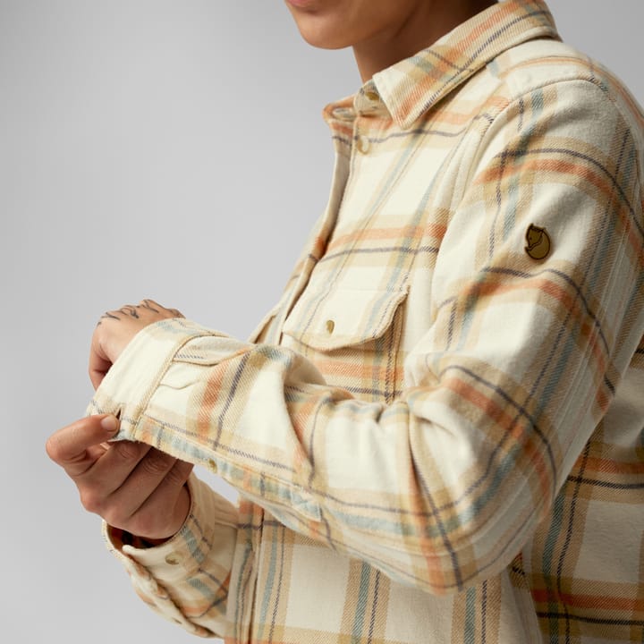 Fjällräven Övik Heavy Flannel Shirt W Chalk White-Dune Beige Fjällräven