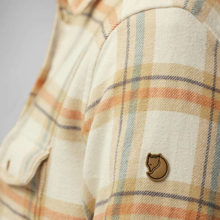 Fjällräven Övik Heavy Flannel Shirt W Chalk White-Dune Beige Fjällräven