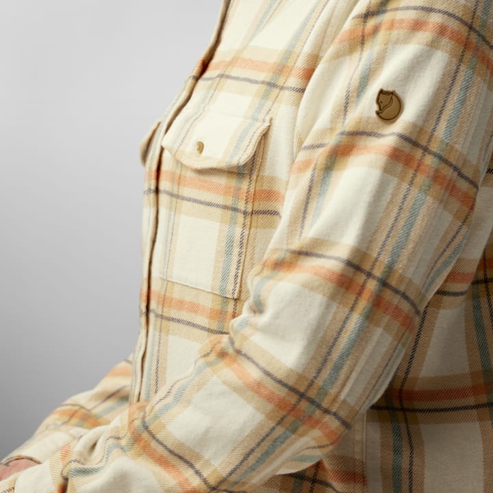 Fjällräven Övik Heavy Flannel Shirt W Chalk White-Dune Beige Fjällräven