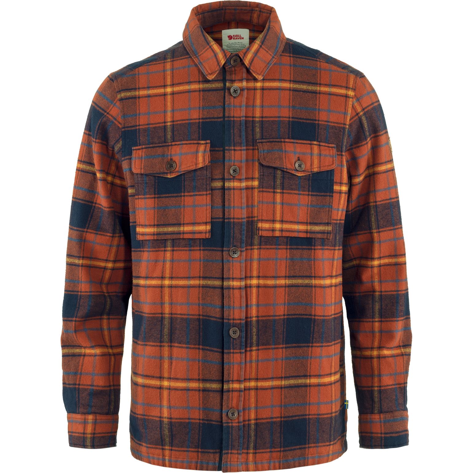 Fjällräven Övik Lite Padded Shirt M Autumn Leaf-Dark Navy
