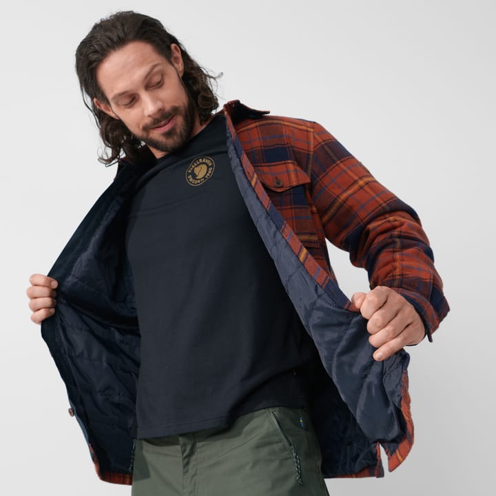 Fjällräven Övik Lite Padded Shirt M Deep Forest-Black Fjällräven