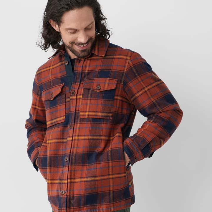 Fjällräven Övik Lite Padded Shirt M Deep Forest-Black Fjällräven