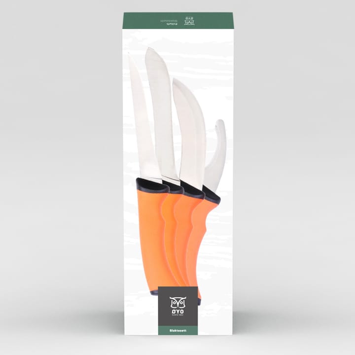 Øyo Slaktesett 4 deler Green/Orange Øyo