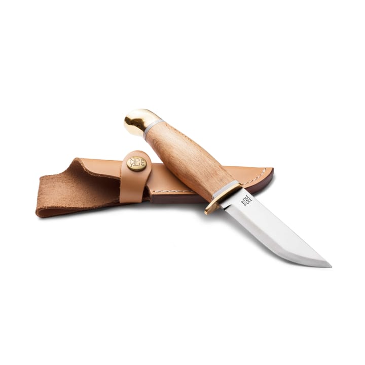 Øyo Jotunheimen Knife W/Leather Sheath Olive/Beige Øyo